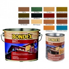 Ματ βερνίκι εμποτισμού κατάλληλο για όλους τους τύπους ξύλου. Μυκητοκτόνο προστασίας για το ξηρό φιλμ BONDEX